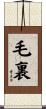 毛裏 Scroll