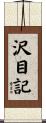 沢目記 Scroll