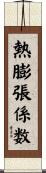 熱膨張係数 Scroll