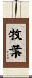 牧葉 Scroll