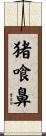 猪喰鼻 Scroll