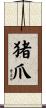 猪爪 Scroll