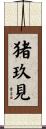猪玖見 Scroll