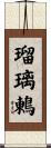 瑠璃鶇 Scroll
