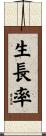生長率 Scroll