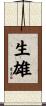 生雄 Scroll