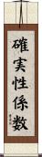 確実性係数 Scroll
