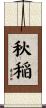 秋稲 Scroll