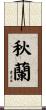 秋蘭 Scroll