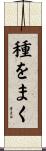 種をまく Scroll