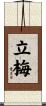 立梅 Scroll