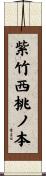 紫竹西桃ノ本 Scroll