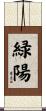 緑陽 Scroll