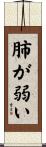肺が弱い Scroll