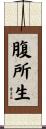 腹所生 Scroll