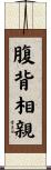 腹背相親 Scroll