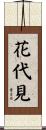 花代見 Scroll