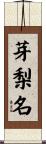 芽梨名 Scroll
