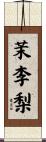 茉李梨 Scroll