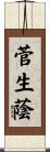菅生蔭 Scroll