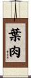 葉肉 Scroll