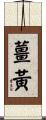 薑黃 Scroll