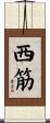 西筋 Scroll