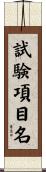 試験項目名 Scroll