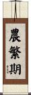 農繁期 Scroll