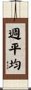 週平均 Scroll