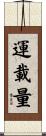 運載量 Scroll
