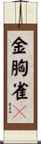 金胸雀鶥 Scroll
