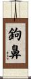 鉤鼻 Scroll
