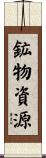 鉱物資源 Scroll