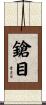 鎗目 Scroll