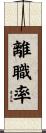 離職率 Scroll