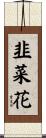 韭菜花 Scroll