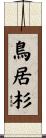 鳥居杉 Scroll