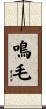 鳴毛 Scroll