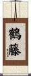 鶴藤 Scroll