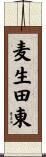 麦生田東 Scroll