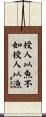 Teach A Man To Fish Scroll