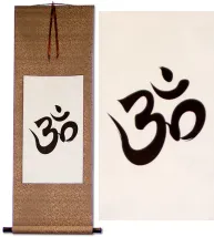 Om Symbol<br>Hindu / Buddhist Wall Scroll