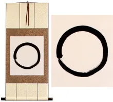 Enso<br>Buddhist Circle Character<br>Wall Scroll