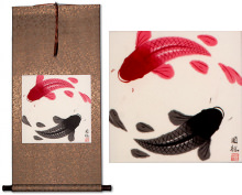 Yin Yang Koi Fish WallScroll