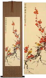 Fragrance of Snow<br> Bird and Flower Scroll