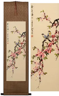 Spring Colors<br> Birds and Flowers Scroll