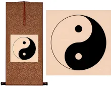 Yin Yang Symbol<br>Silk Wall Scroll