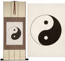 Yin Yang Symbol Symbol Long WallScroll