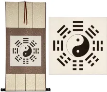Ba Gua / Yin Yang Symbol Symbol Chinese Scroll